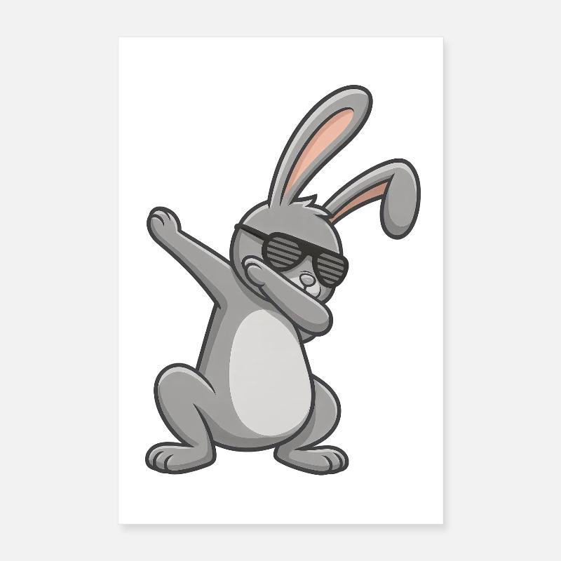 Lapin de Pâques Dab Lapin de Pâques Poster 40 x 60 cm