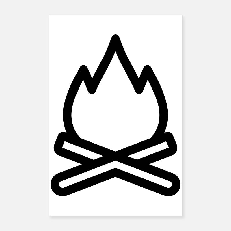 Campfire Poster 16" x 24" (40x60 cm)
