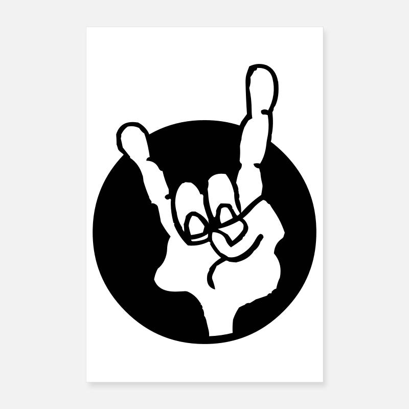 Hand rock Poster 40x60 cm