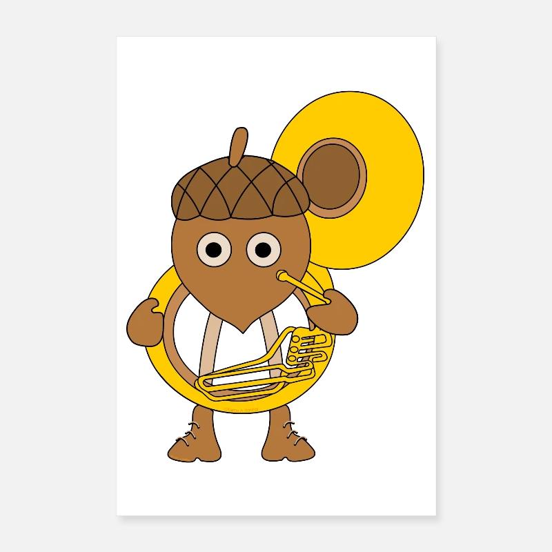 Noix de tuba Poster 40 x 60 cm