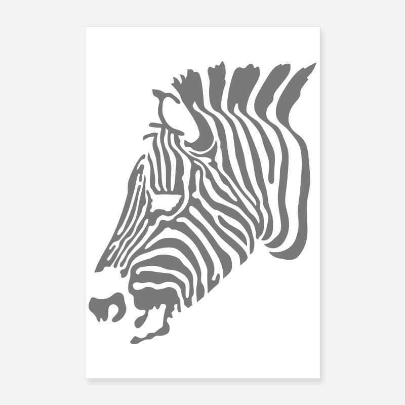 zebra Poster 16" x 24" (40x60 cm)
