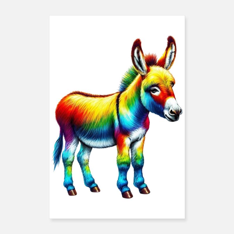 Mule âne Poster 40 x 60 cm