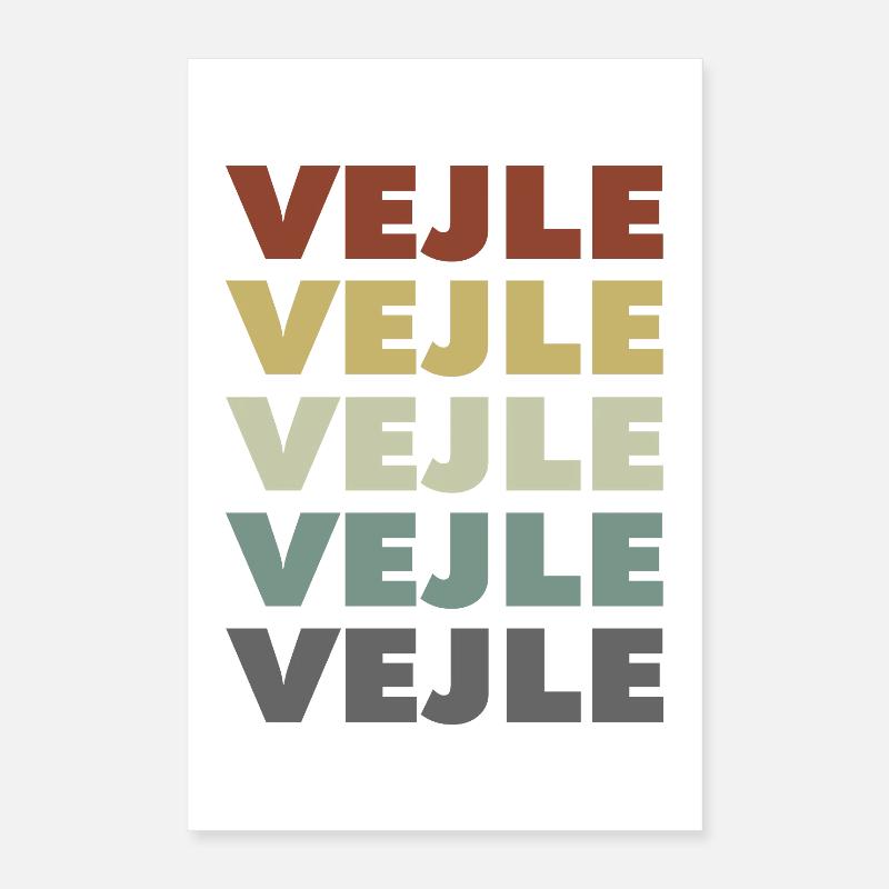 Vejle - Danemark - Danemark - Scandinavie Poster 40 x 60 cm