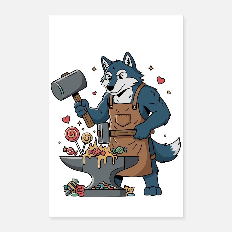 Wolfs Schmiede Geschmack Poster 40x60 cm