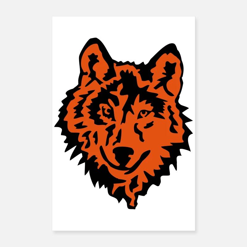 le loup Poster 40 x 60 cm