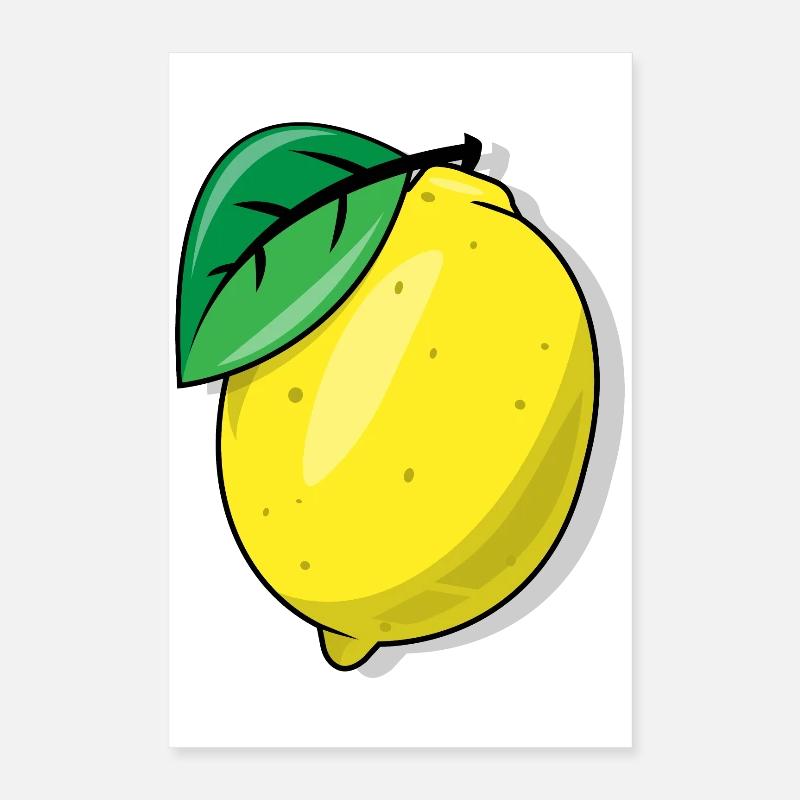 Zitrone Poster 40x60 cm