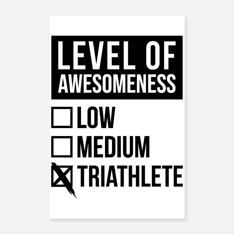 Triathlon Poster 40x60 cm