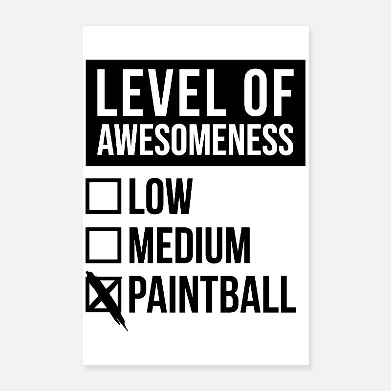 Paintball Poster 40x60 cm