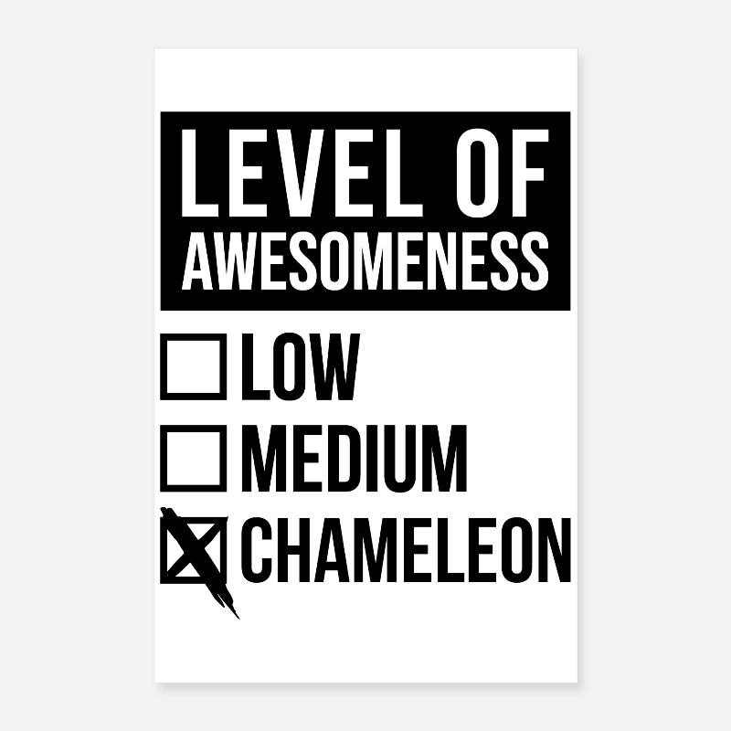 Chamäleon Poster 40x60 cm