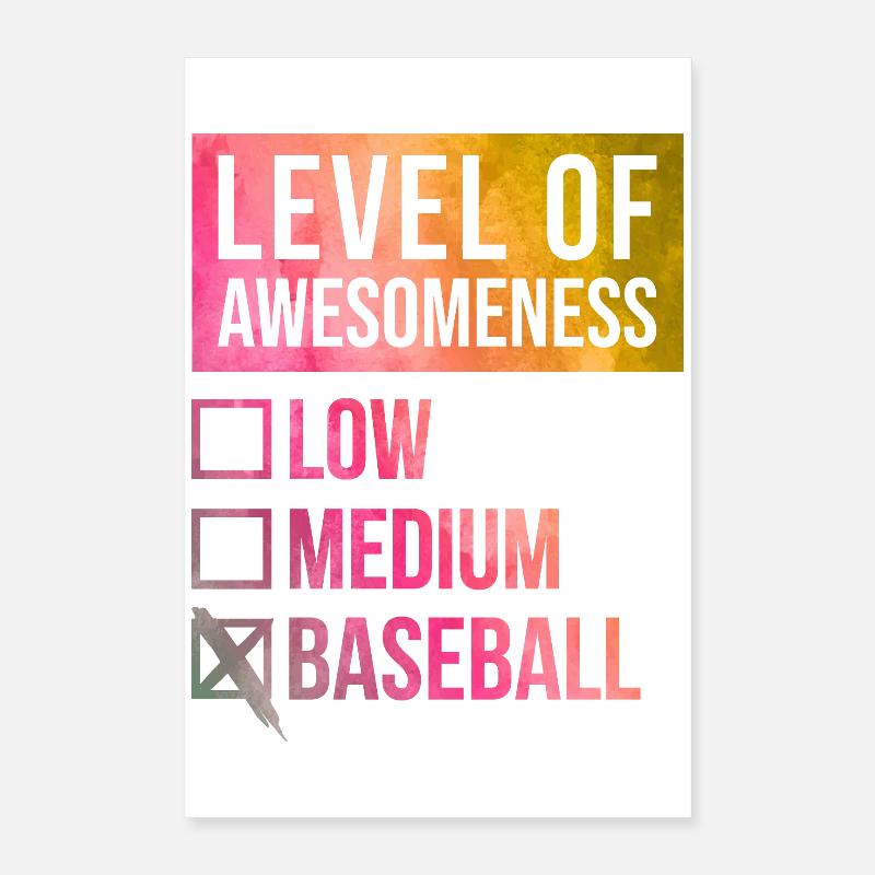 Baseball Poster 16" x 24" (40x60 cm)