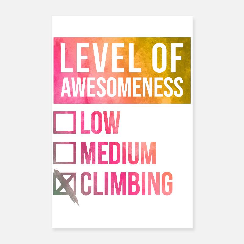 Klettern Poster 40x60 cm