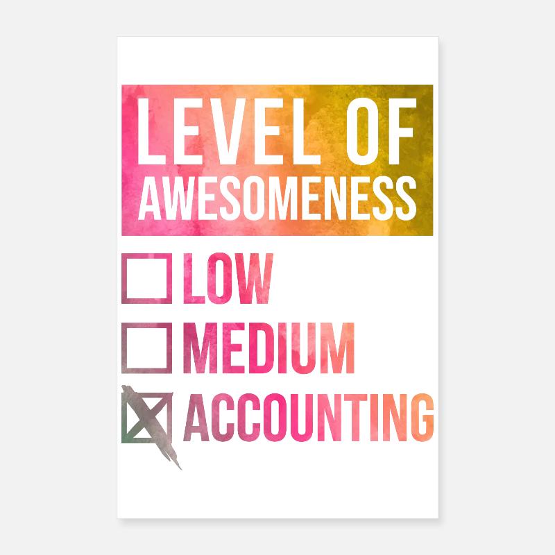 Accounting Poster 16" x 24" (40x60 cm)