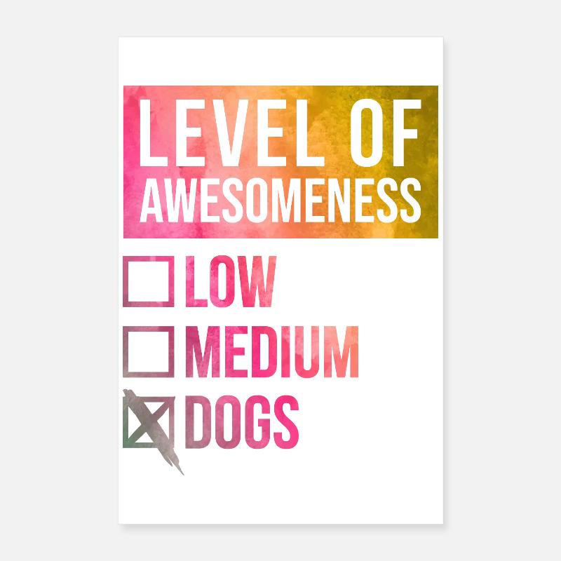 chien Poster 40 x 60 cm