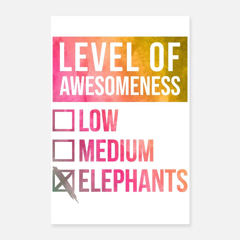 Elephant Poster 16" x 24" (40x60 cm)
