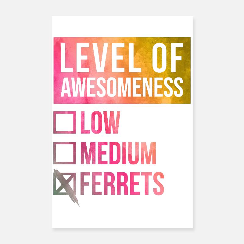 Ferret Poster 16" x 24" (40x60 cm)
