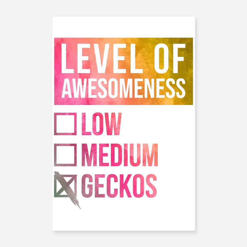 Gecko Poster 40x60 cm