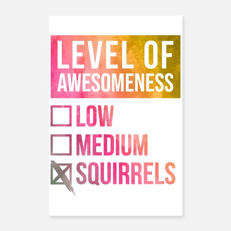 Eichhörnchen Poster 40x60 cm