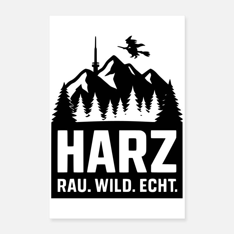 harz wild rau echt Poster 40x60 cm