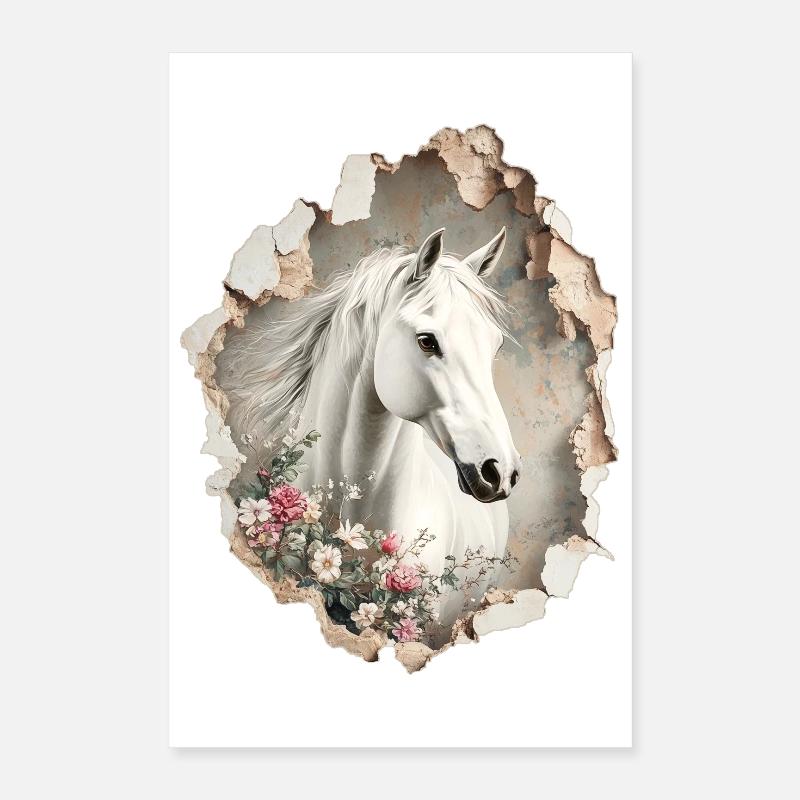 Fleurs de cheval Poster 40 x 60 cm