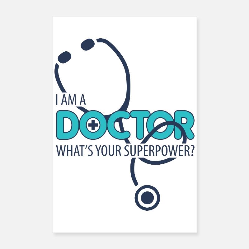 Ich bin ein Arzt Poster 40x60 cm