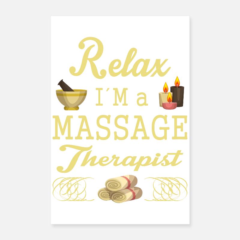 Massagetherapie Poster 40x60 cm