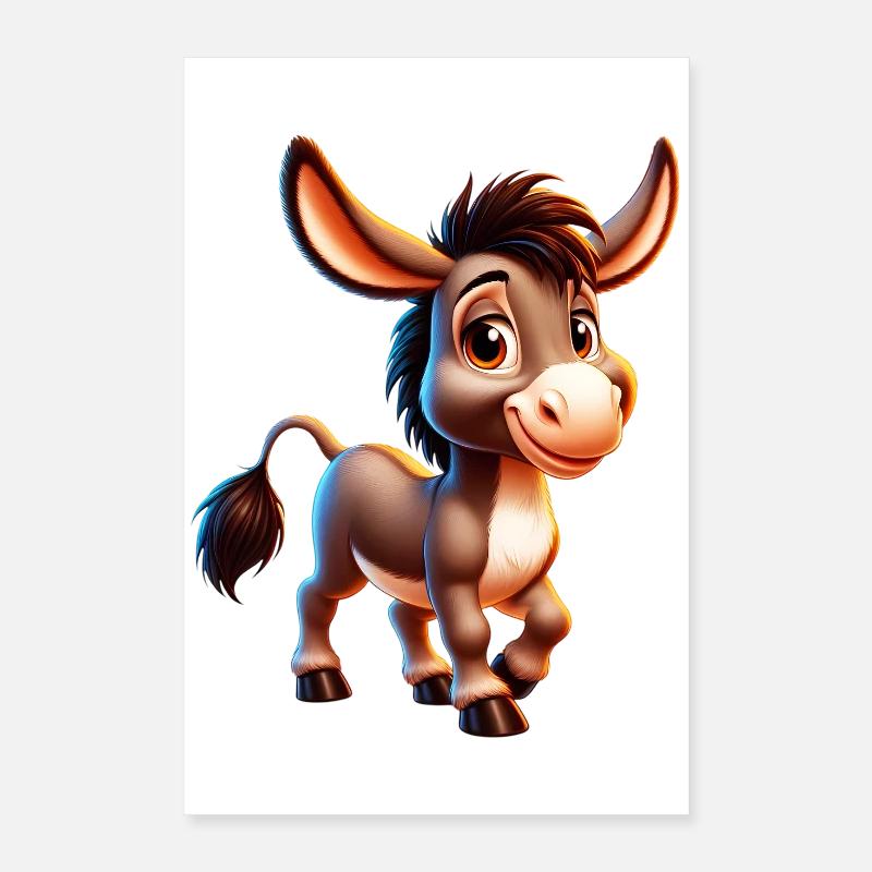 Esel-Maultier Poster 40x60 cm