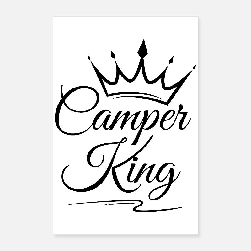 Camper King Poster 40x60 cm