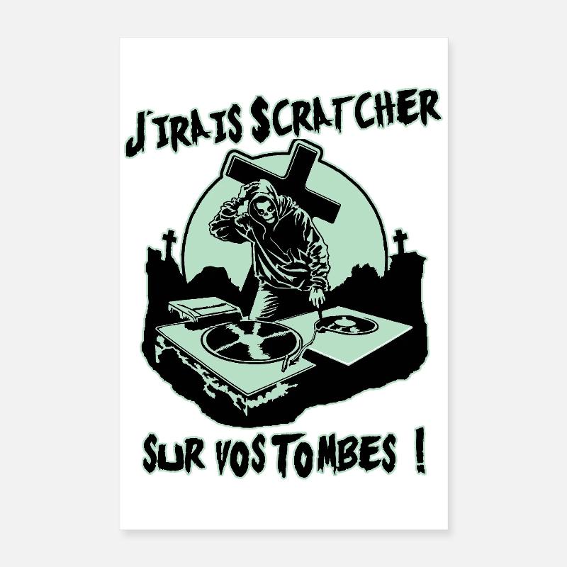 ICH WERDE AUF EURE GRÄBER KRATZEN! Poster 40x60 cm