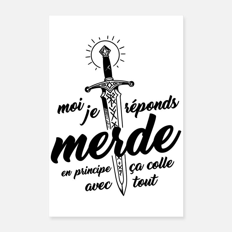 Ich antworte: Scheiße, im Prinzip passt das zu allem Poster 40x60 cm