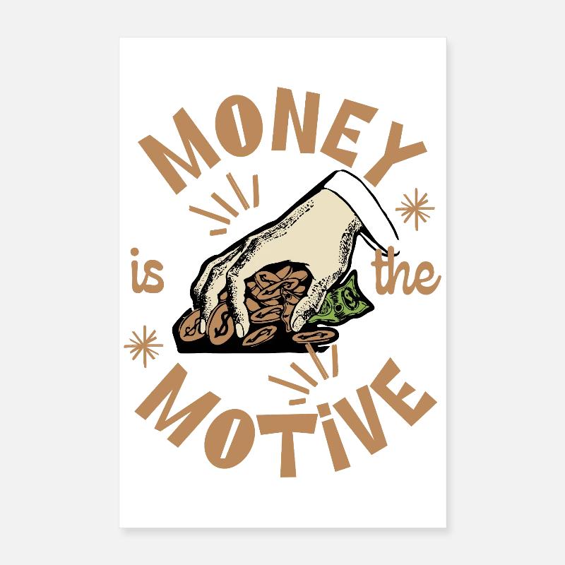 L’argent est le mobile Poster 40 x 60 cm