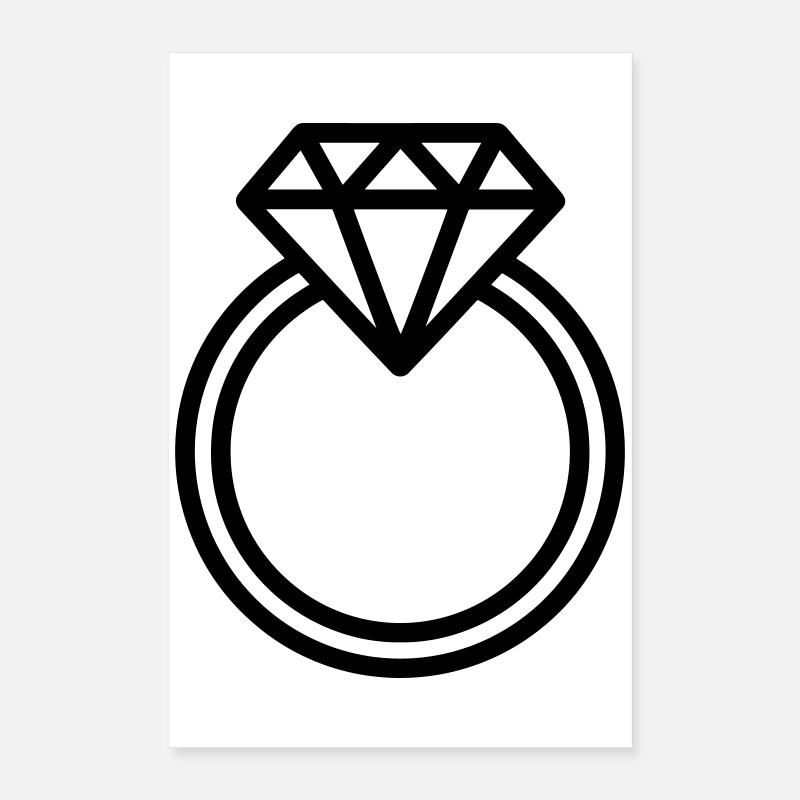 bague de mariage Poster 40 x 60 cm
