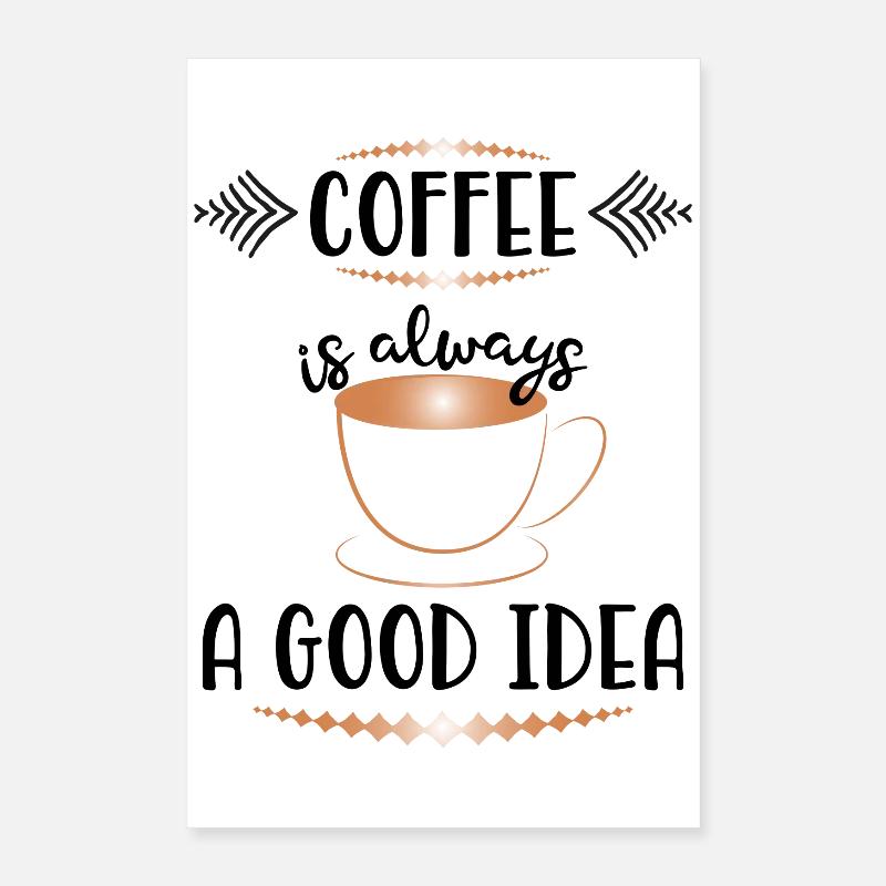 Art Deco Copper Coffee Mug Poster 16" x 24" (40x60 cm)