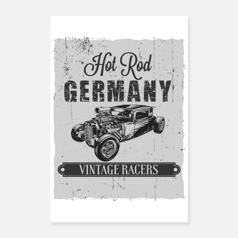 Hotrod Germany Poster 40x60 cm