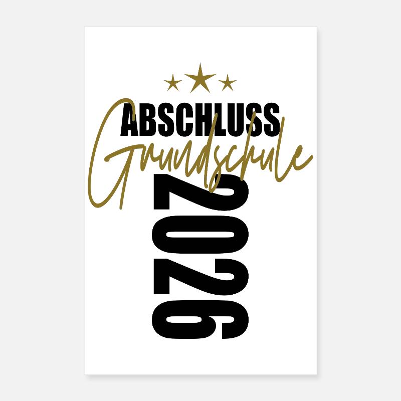 Primary school graduation 2026 Poster 16" x 24" (40x60 cm)