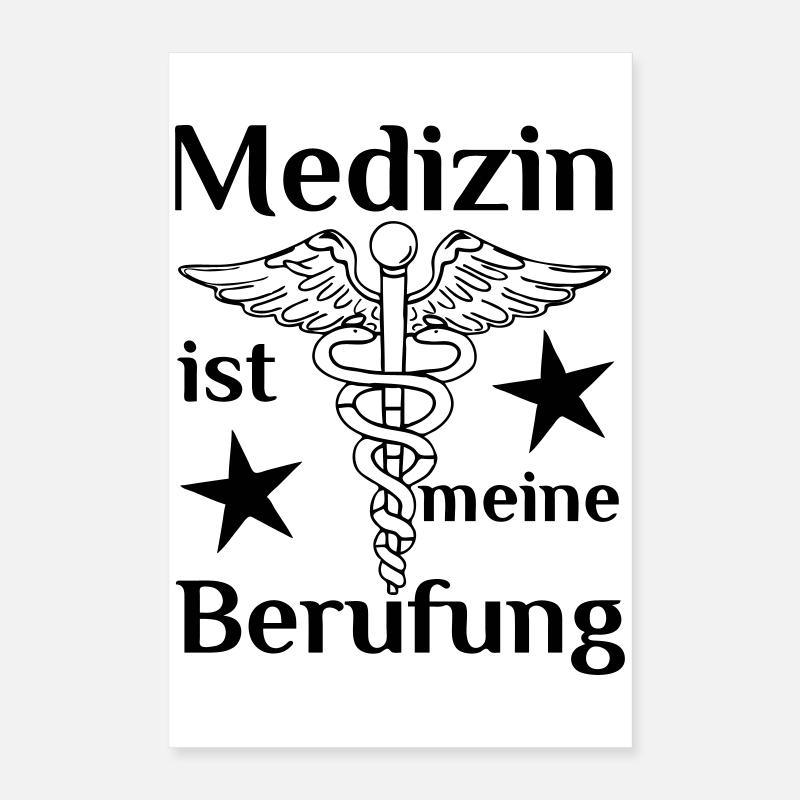Medizin Beruf Arzt MTA Spruch Geschenk Poster 40x60 cm