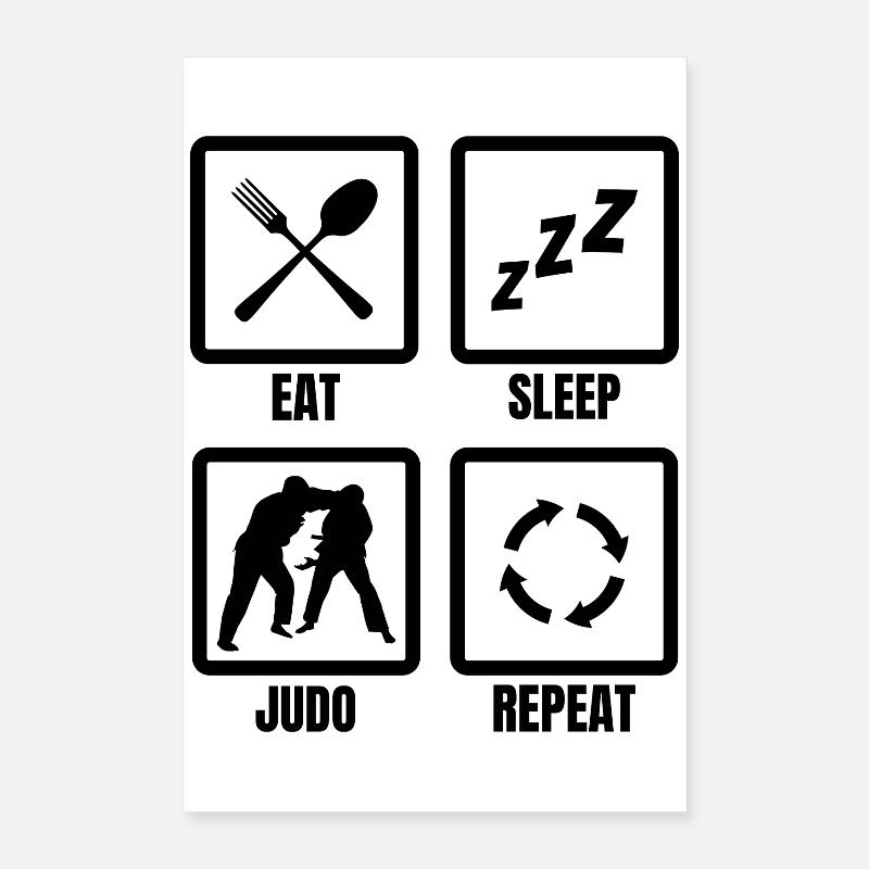 Judoka Routine Poster 40x60 cm