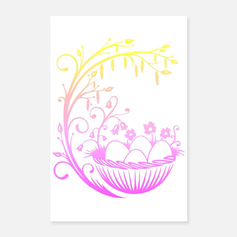 Panier de Pâques Panier de Pâques Poster 40 x 60 cm