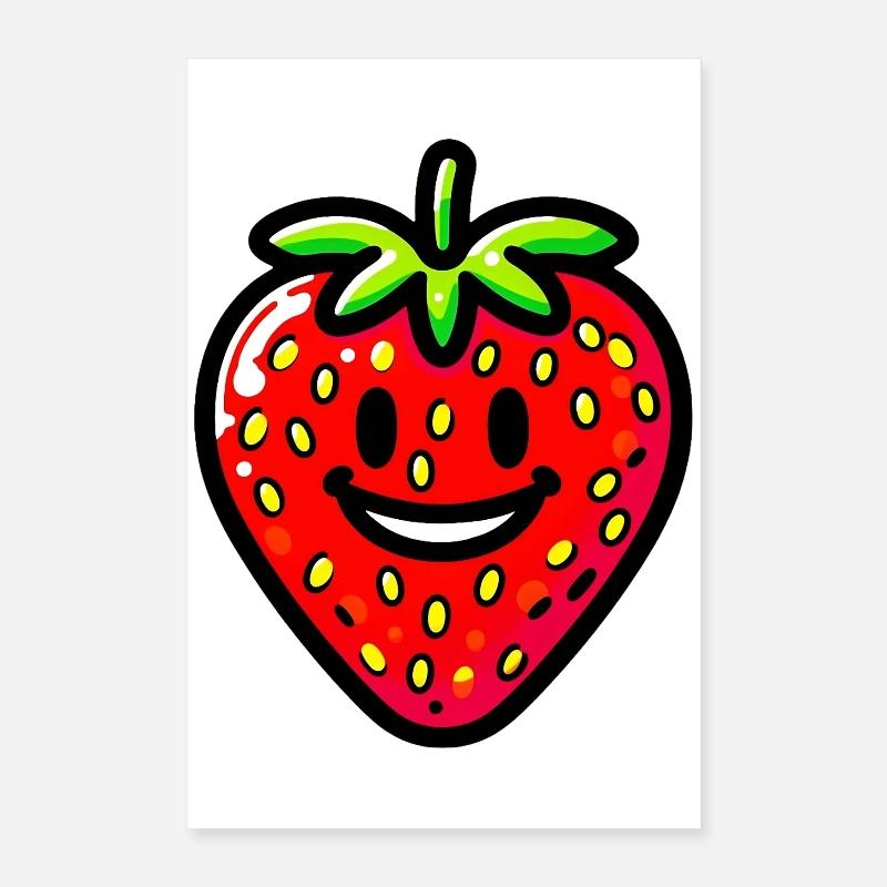 Erdbeer-Erdbeeren Poster 40x60 cm