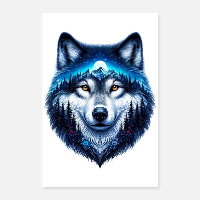 Loup Poster 40 x 60 cm
