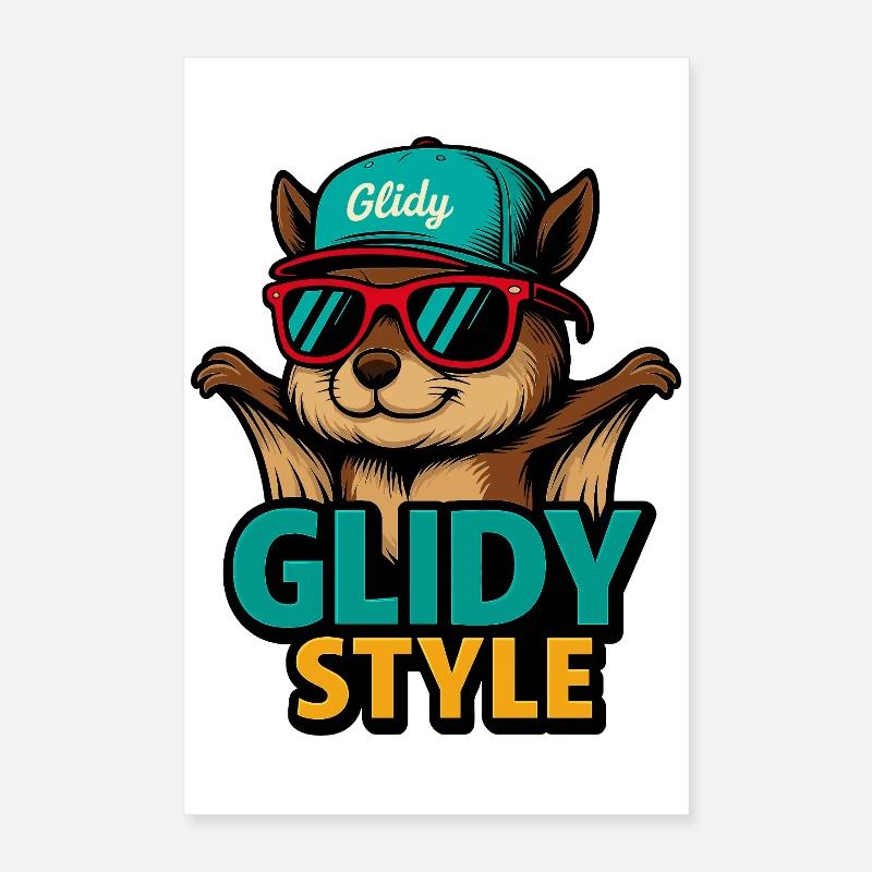 Mode de hamster style glissé Poster 40 x 60 cm