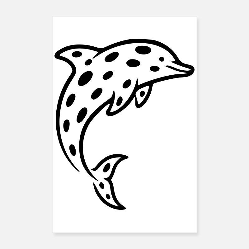 Delfin Poster 40x60 cm