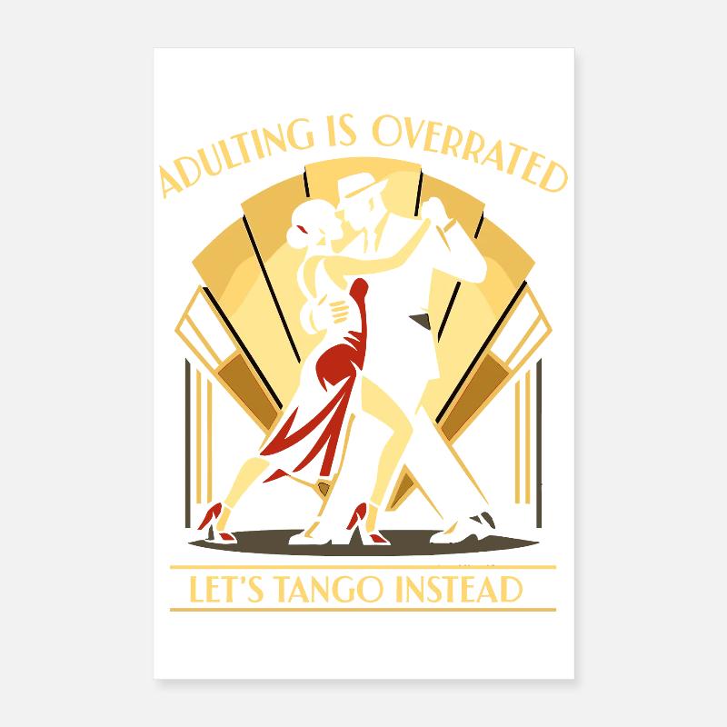 Tango Argentino Standardtanz Geschenk Poster 40x60 cm