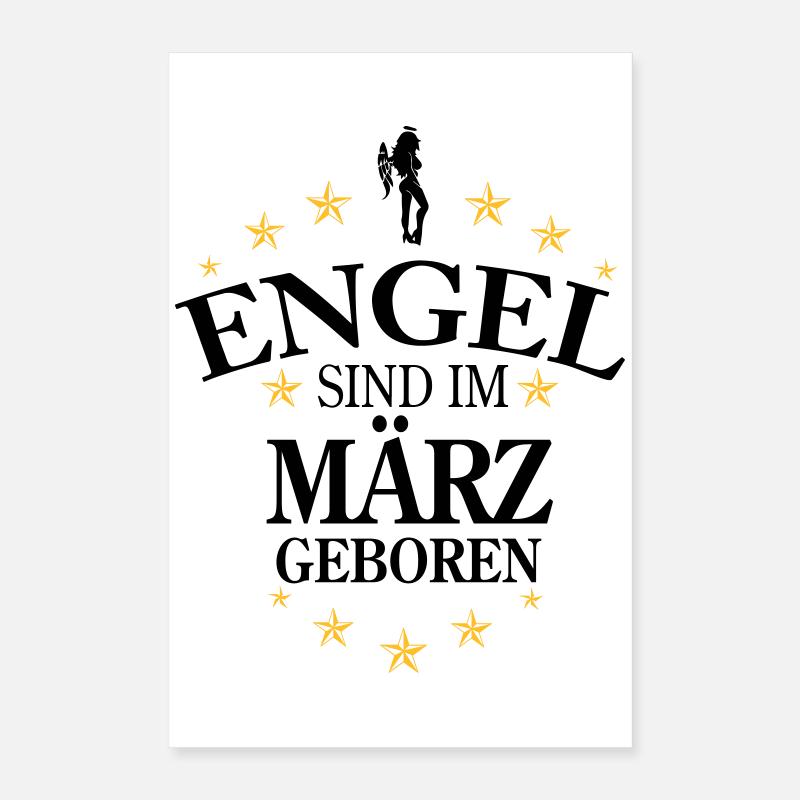 Engel März Poster 40x60 cm