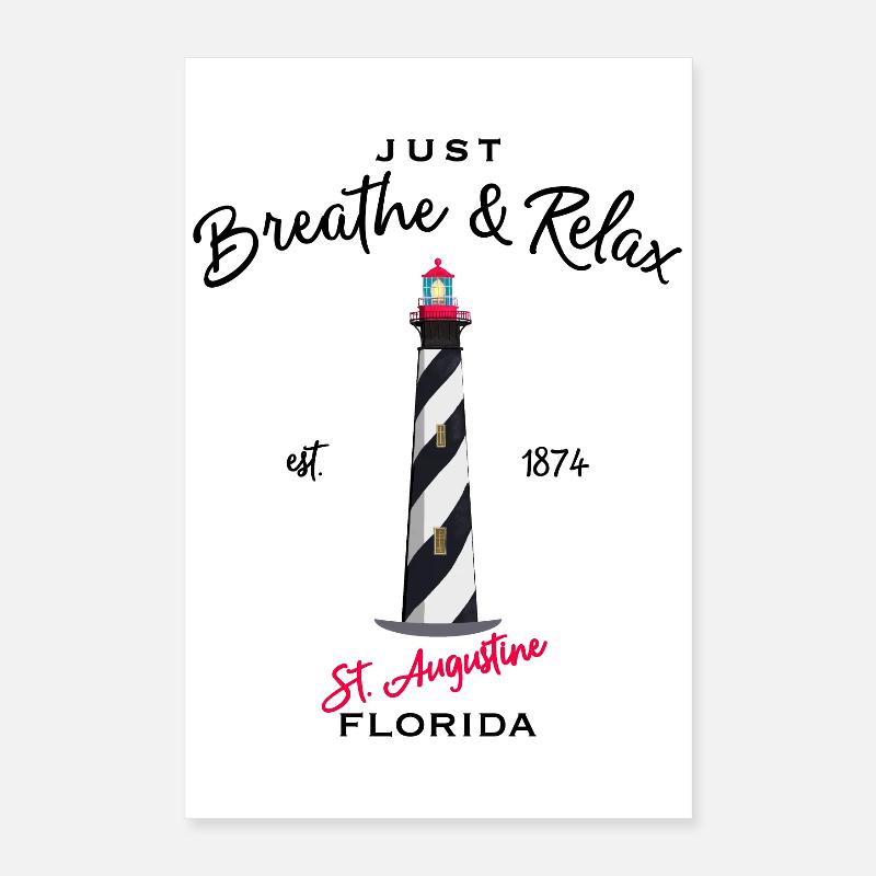 Florida, Leuchtturm St. Augustine Poster 40x60 cm