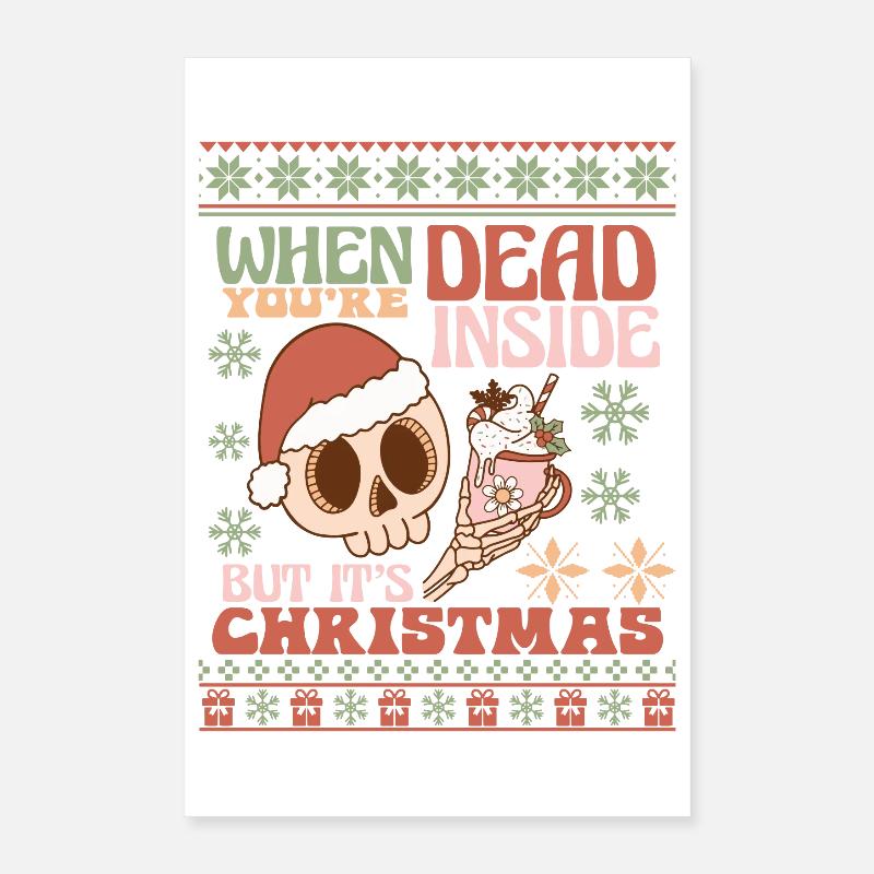 Hässlicher Weihnachtspullover Poster 40x60 cm