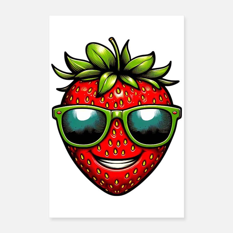 Erdbeeren Erdbeeren Poster 40x60 cm