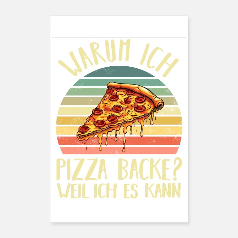 PIzza Bäcker Pizzaiolo Poster 40x60 cm