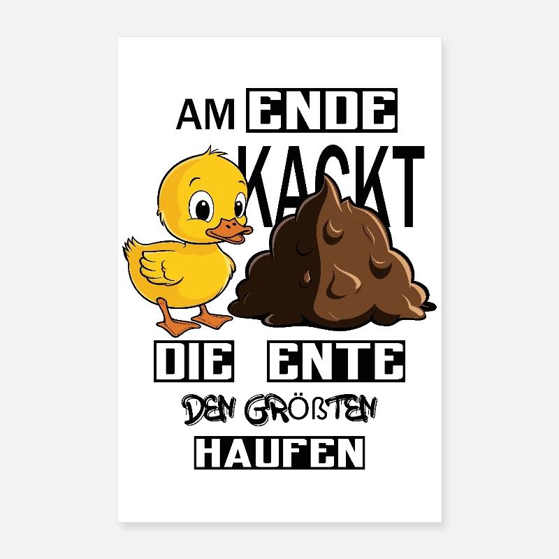 Duck poops ! Poster 16" x 24" (40x60 cm)