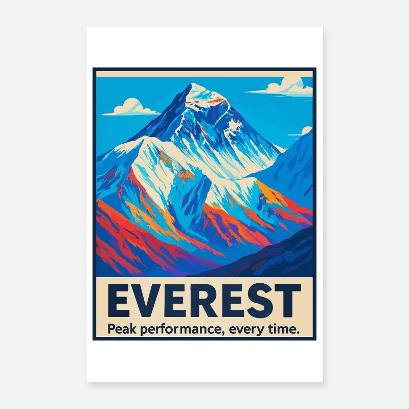 Everest – Peak Performance Poster 16" x 24" (40x60 cm)