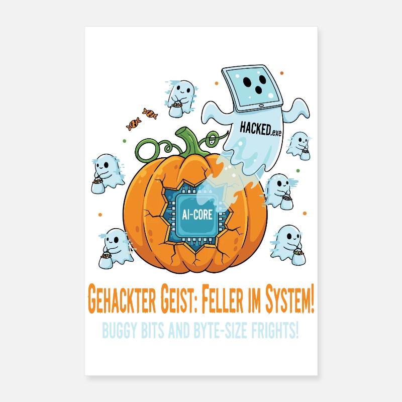 Gehackter Geist: Feller im System ! Poster 40x60 cm